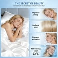 thumbnail image 2 of Dafinner Luxury Set of 2 Pure Mulberry Silk Pillowcases with Hidden Zipper Queen Size, Silky Pillow Cases for Skin & Hair (20x30, White), 2 of 9