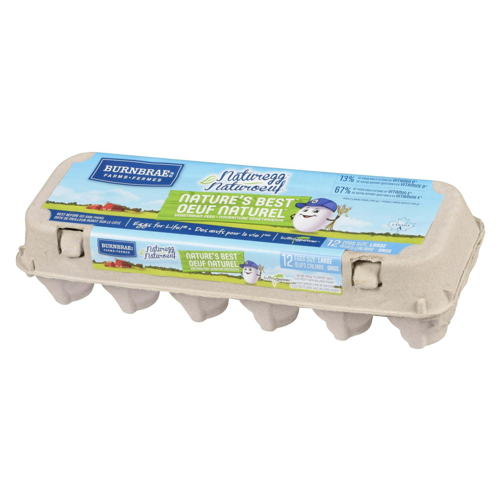 Naturoeuf Oeuf Naturel Gros Blanc 12 oeufs/carton