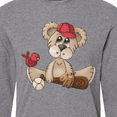 thumbnail image 4 of Inktastic Baseball Teddy Bear Long Sleeve T-Shirt, 4 of 5
