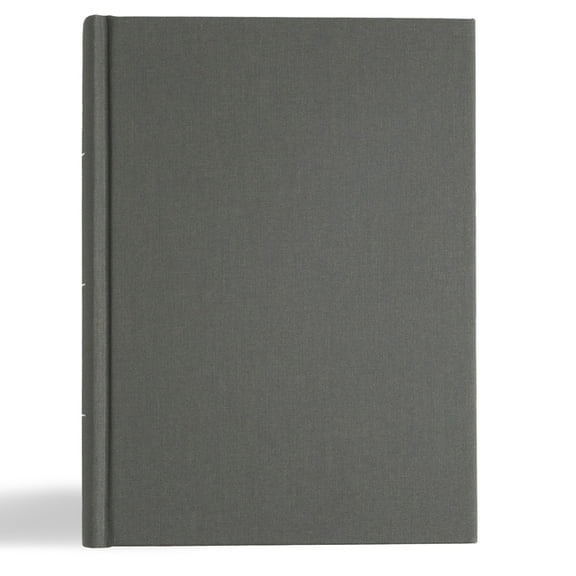 KJV Study Bible, Large Print Edition, Charcoal Cloth Over Board, (Hardcover)