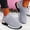Gray, variant on Fashion Sneakers for Women Comfy - Elegant ,Mesh Stretch Platform Sneakers,Slip-on Mesh Breathable Lightweight Sports Running Shoes