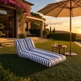 thumbnail image 6 of Striped Inflatable Pool Chair – Floating Lounge for Summer Relaxation, 6 of 7