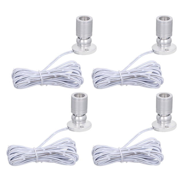 Mini Projecteur, 4 Pcs Projecteur DEL pour Affichage, Mini Projecteur USB 5 V à Intensité Réglable pour Peindre Image Plantes Bijoux Vitrine Porche Entrée Modèle Étagères d'Exposition