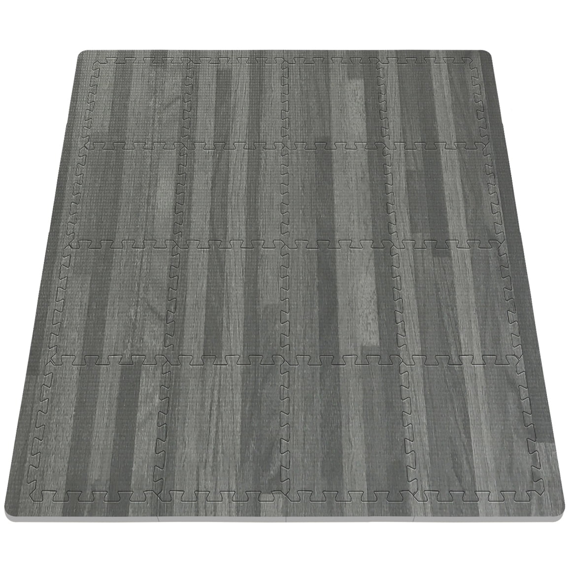 Sorbus 16pc 12" x 12" Gray Foam Interlocking Floor Mats- 16 Square Feet
