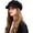 Black, variant on Women's Newsboy Cap, Retro Solid Color Denim Hat Flat Cap Visor Painter Beret Hat