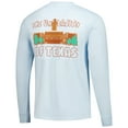 thumbnail image 3 of Men's Image One Light Blue Texas Longhorns Frosted Dreams Comfort Colors Long Sleeve T-Shirt, 3 of 3