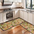 thumbnail image 3 of Kitchen Rugs Sets Of 2,Cute Boxer Dog and Flowers Florals Anti Fatigue Kitchen Mat Rugs Non Slip Washable,Decorative Kitchen Floor Mats for Kitchen,Sink,Laundry,17"x47"+17"x47", 3 of 5