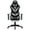 white+black, variant on Hoffree Gaming Chair with Bluetooth Speakers Gamer Chair with Footrest and LED Lights Office Chair with Massage and Lumbar Support 2D Armrest for Home Office 300 lbs