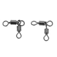 thumbnail image 4 of koolsoo 6x20Pc Crane Swivels Double Rolling Barrel Swivel Fishing Connector 21mm 6 Pcs, 4 of 7