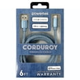 thumbnail image 4 of Liquipel Powertek Corduroy USB-A to Lightning - Blue, 4 of 7