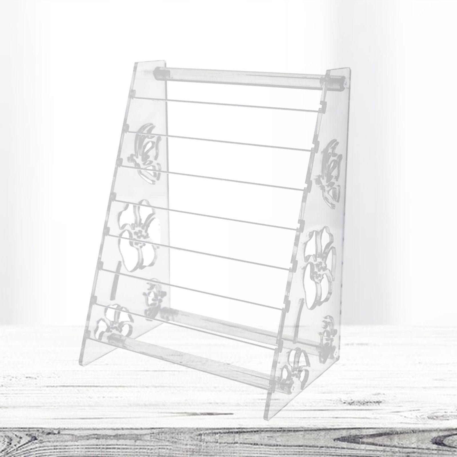 Acrylic Beads Display Rack 8 Tiers Jewelry Charms Earrings Organizer Jewelry Stand Holder Hanging Organizer Decorative