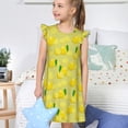 thumbnail image 4 of Lsque Chemise de Nuit Imprimée Citrons Brillants pour Filles, Pyjamas Doux et Mignons pour Enfants, Robe de Nuit Licorne, Pyjamas pour Petits Enfants, Chemise de Nuit Douce-Moyenne, 4 of 6