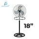 thumbnail image 5 of Ventilador de 18″ Pedestal Piso Pared con Aspas Aerodinámicas 3 Velocidades Metálico., 5 of 7