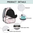 thumbnail image 4 of Pioneer Flower Floral Print Pattern Backpack for School, Cute School Bag with Adjustable Shoulder Straps and Padded Back, 15.3"x11"x7.1", 4 of 5