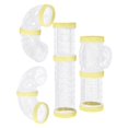 thumbnail image 1 of xinxixnxx 8Pcs Hamster Tubes Set Connected Tunnels DIY Plastic Training Tools Yellow, 1 of 9