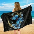 thumbnail image 3 of KUIFORTI Butterfly Car Seat Covers Front Seats, Super Absorbent Beach Towel, Yoga Mat Towel, Butterfly Car Accessories for Women, 3 of 8