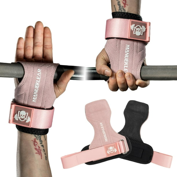 Soporte de muñeca de piel doble Gym Straps MANUEKLEAR