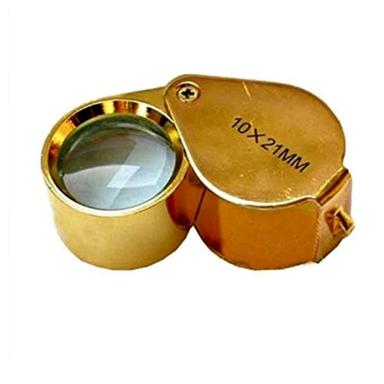 Magnifying Glass 30X 50X for Jewelry Coin Inspection Pocket