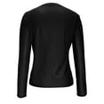 thumbnail image 4 of GHNJK Womens Crew Neck Basic Long Sleeve T Shirt Slim Fit Tees Fall Winter Y2k Going Out Crop Tops Cute Tight Shirts, 4 of 7