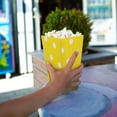 thumbnail image 5 of LEORX 24Pcs Paper Popcorn Holders for Party Snacks with Festive Yellow Dot Pattern, 5 of 5