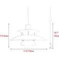 thumbnail image 3 of FSLiving Pulley Ceiling Light Modern Hanging Pendant Lights Denmark Design Hanging Light Fixture with 15ft Plug in Cord,Dimmable and Adjustable Hanging Height - Black, 3 of 6