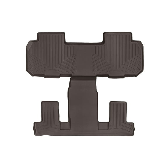 WeatherTech Custom Fit FloorLiners compatible with Enclave, Traverse Limited, Traverse - One piece - 2nd and 3rd row coverage, Cocoa