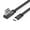 10cm-USB L to Type C A, variant on USB 2.0 to Type C Data Cable 2A Charging 480Mbps Data Transfer Flat Wire Line 90 Degree Elbow for Tablets Phones