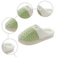 thumbnail image 4 of Gubotare Bedroom Slippers Women Womens Slippers Fuzzy House Slippers Cozy Slippers for Women Indoor Fluffy Outdoor Slippers with Anti-Skid Sole Size 7.5 (Green,7.5), 4 of 5