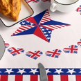 thumbnail image 6 of Thanksgiving Rectangular Tablecloth American Flag Stars Table Cloth Washable Table Cover for Holiday Dinner Picnic Indoor Outdoor Party Dining Room Table Decor (60x84inch), 6 of 6
