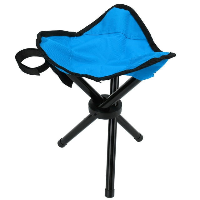 Trépied, Tabouret de Camping Léger Multifonction Portable Design Ergonomique pour Voyage pour Extérieur Bleu