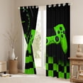 thumbnail image 3 of Castle Fairy Video Game Curtains Pack of 2 (42x84 Each) for Kids Teens Adults,Game Controller Teens Game Curtains Blackout,Geometric Checkered Plaid Bedroom Curtains,Super Cozy Room Decor, 3 of 6