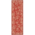 thumbnail image 2 of Safavieh Courtyard Daniel Oriental Indoor/Outdoor Runner Rug, Red/Natural, 2'3" x 6'7", 2 of 8