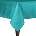 thumbnail image 1 of Ultimate Textile (2 Pack) Reversible Shantung Satin - Majestic 84 x 84-Inch Square Tablecloth - for Weddings, Home Parties and Special Event use, Caribbean Blue, 1 of 4