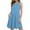 Blue, variant on Herrnalise Summer Dresses for Women 2024 Trendy Floral Print T-shirt Vest Beach Dress Sleeveless Pocket Loose Boho Round Neck Mid Length Sun Dress Hot Pink