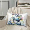 thumbnail image 6 of Fotbe Watercolor Snake Pillow Cases - Envelope Closure - Luxury, Extra Soft, Cooling Pillow Covers - Wrinkle, Fade, Stain Resistant-20"x30", 6 of 8