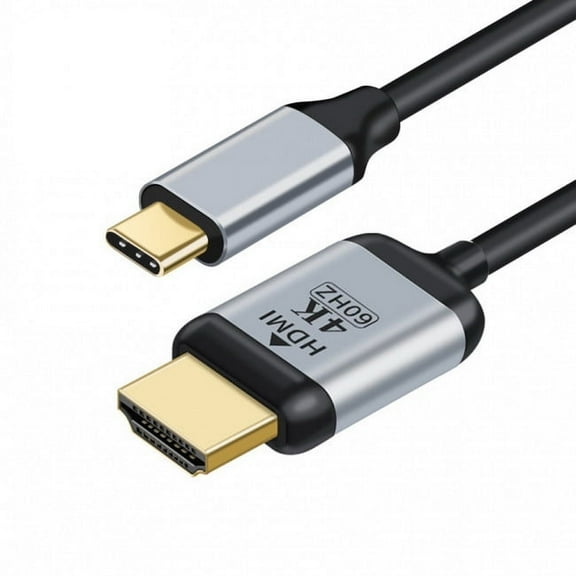 JSER USB 3.1 Type C USB-C Source to HDMI HDTV Displays Male 4K Monitor Cable for Laptop 1.8m