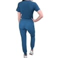 thumbnail image 5 of Green Town Scrubs for Women Scrub Set - Slim Fit Jogger Pant and Tuck-In V-Neck Top, 5 Pockets, Easy Care Uniform, 5 of 7
