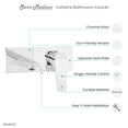 thumbnail image 6 of Voltaire Single-Handle, Wall-Mount, Bathroom Faucet in Chrome, 6 of 11