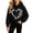 01-Black, variant on Yutgune Girls' Heart Graphic Hoodie, Long Sleeve Casual Pullover Sweatshirt