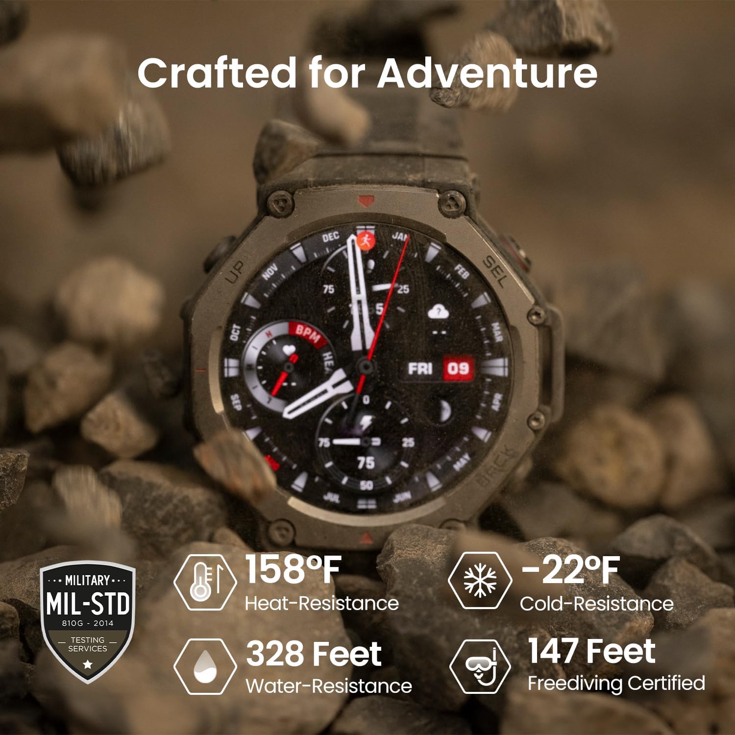 Amazfit T-Rex 3 48mm Military Smart Watch with GPS photo 8