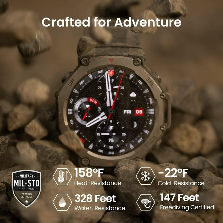 Amazfit T-Rex 3 Rugged/Military Smart Watch 48mm, GPS (with