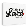 thumbnail image 4 of Scripture Walls John 3:16 I Am So Loved Bible Verse Canvas Christian Wall Art Ready to Hang Unframed, 4 of 12