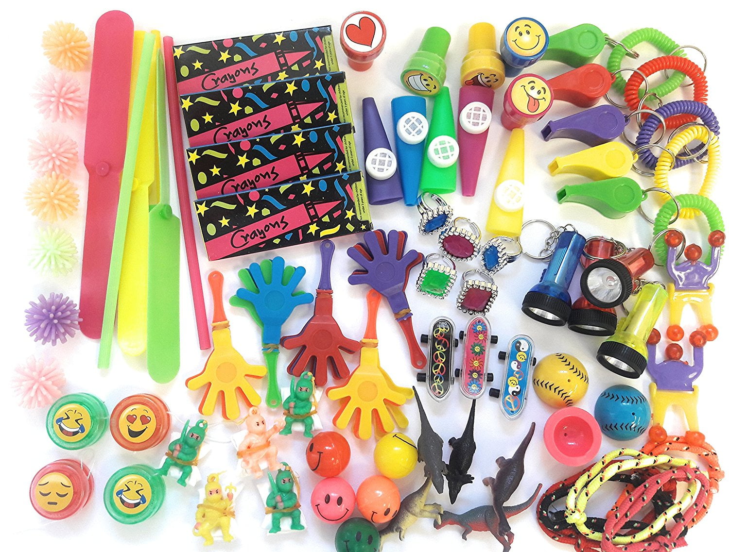 Pinata Filler Carnival I Premium Party Favor Toy Assortment in Big 120 Pack Treasure Box Birthday Party Goodie Bag Fillers Prizes Party Favors for Kids Classroom Rewards Halloween Bulk Toys