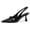 Black, variant on Women Kitten Heels Slingback Low Heel Pumps Dress Shoes for Women Closed Pointed Toe Pearl Heels for Work Wedding Bridal