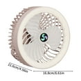 thumbnail image 3 of Btomtd Portable Fan,Desk Fan,Fan For Bedroom,Camping Fan With LED Light Rechargeable Battery Fan 1200mAh Powered Fan Tent Fans With Hook 3 Speed Portable USB Desk Fans For Camping Tent And Home, 3 of 8