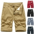 thumbnail image 4 of WREESH Men's Cargo Shorts Plus Size Cargo Shorts Multi-Pockets Relaxed Summer Short Pants Outdoor Workout Shorts Dark Blue, 4 of 4