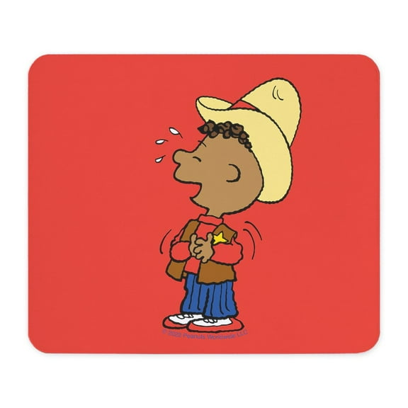 CafePress - Peanuts Sheriff Franklin - Non-slip Rubber Mousepad, Gaming Mouse Pad