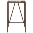thumbnail image 3 of vidaXL Outdoor Bar Table Brown 70x70x110 cm Poly Rattan, 3 of 5