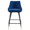 thumbnail image 4 of Modway Adorn 25.5" Modern Style Performance Velvet Counter Stool in Navy, 4 of 7