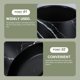 thumbnail image 5 of unbranded De Basura Negro Con Textura De Mármol Ideal Para Organizar Espacios En Casa, 5 of 5